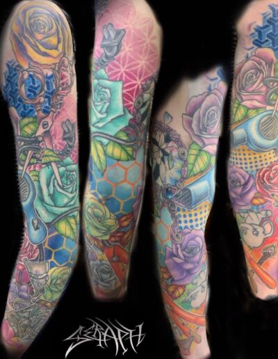 arm sleeve tattoo